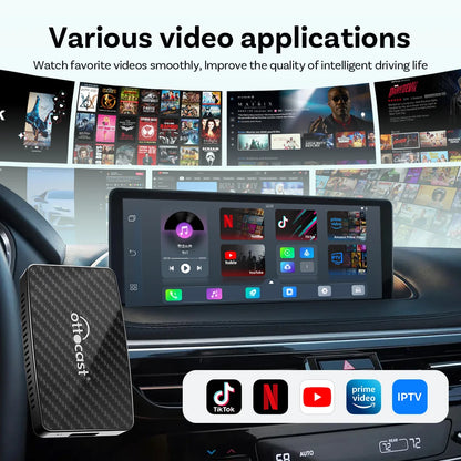 Video Pro CarPlay Ai Box Wireless iPhone/Android Auto Adapter Built in
