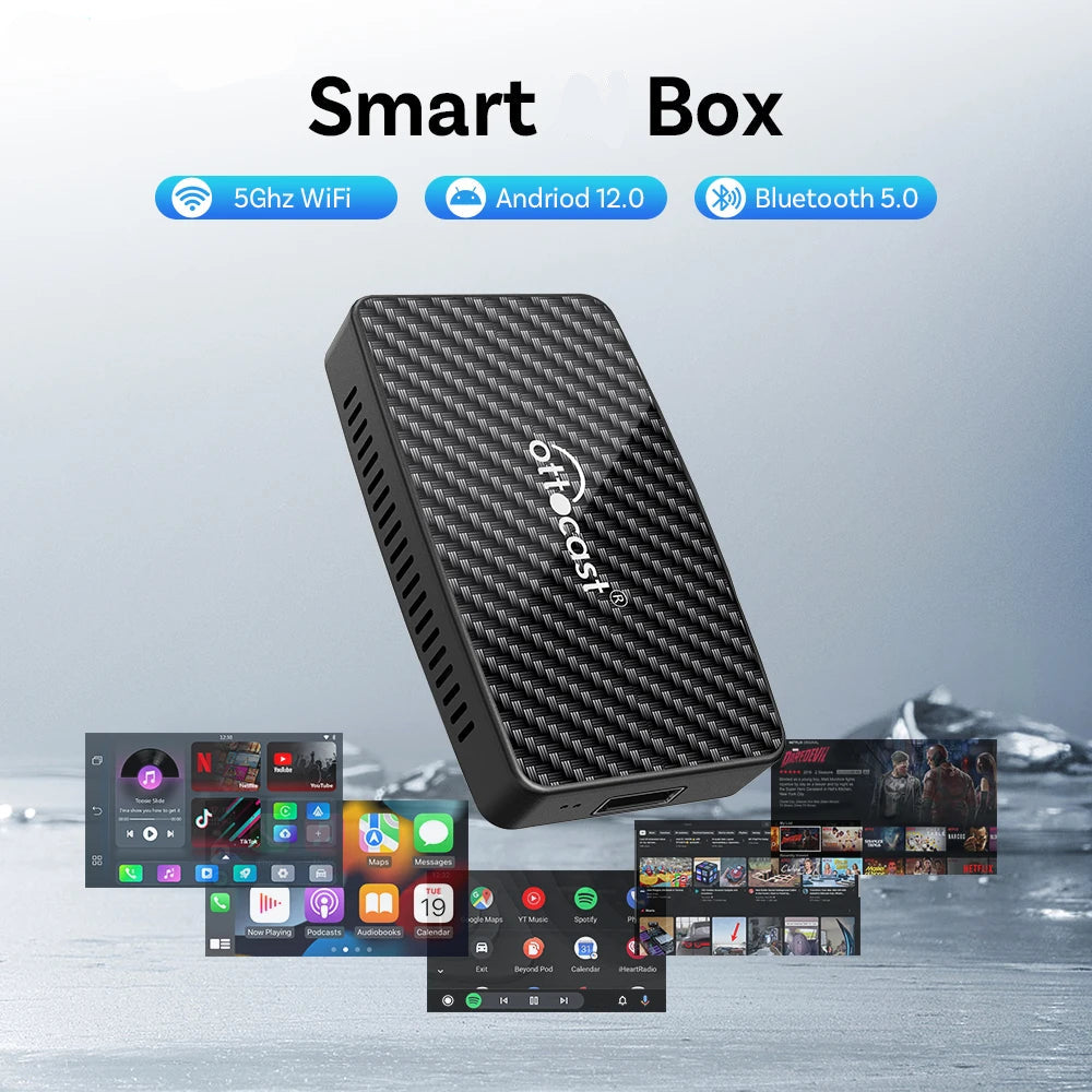 Video Pro CarPlay Ai Box Wireless iPhone/Android Auto Adapter Built in